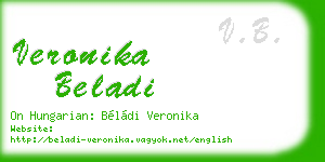 veronika beladi business card