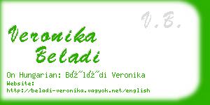 veronika beladi business card